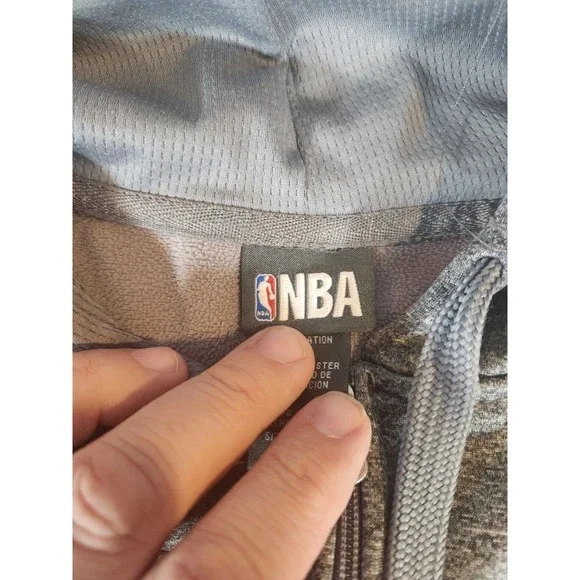 NBA San‎ Antonio Spurs Gray Full Zip Mens Sz 2XL Basketball Warm Up Hoodie - Picture 3 of 7